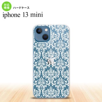 iPhone13mini iPhone13 mini ケース ハードケース ダマスク A クリア 白  nk-i13m-458