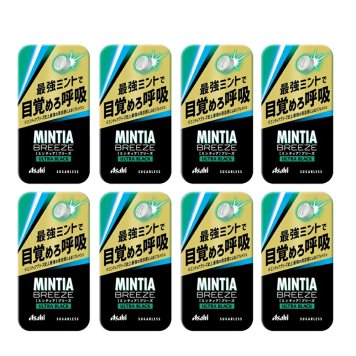 【 送料無料 】 アサヒグループ食品 ミンティア ブリーズ ウルトラ ブラック 30粒(22g)×8個 セット