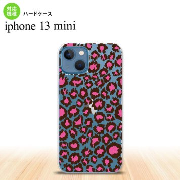 iPhone13mini iPhone13 mini ケース ハードケース 豹柄 B 赤 クリア  nk-i13m-899