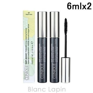 クリニーク CLINIQUE ラッシュパワーマスカラロングウェアリングフォーミュラ 2本セット #01 6ml x2