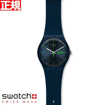 swatch スウォッチ 腕時計 メンズ レディース オリジナルズ ニュージェント ブルー レーベル Originals New Gent BLUE REBEL SUON700