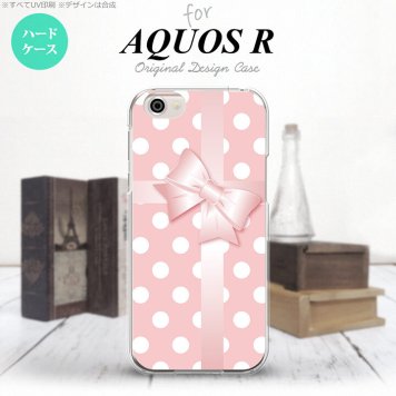 【SH03J】【スマホケース/スマホカバー】【アクオス R】SH03J スマホケース AQUOS R SH-03J カバー アクオス R ドット・リボン ピンク nk-sh03j-303【メール便送料無料】