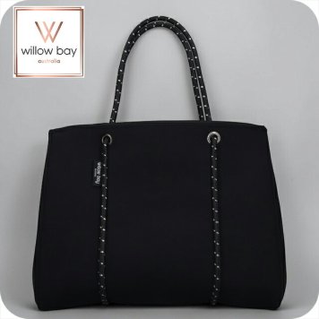 ウィローベイ トートバッグ レディース ブランド WILLOWBAY デイドリーマーウィズジップクロージャーフルサイズ マザーズバッグ  BLACK