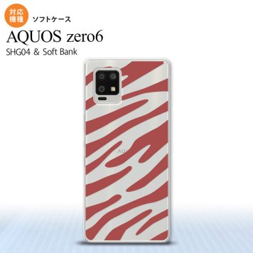 SHG04 SHG04 ZERO6 AQUOS zero6 スマホケース ソフトケース ゼブラ 赤 メンズ レディース nk-zero6-tp023
