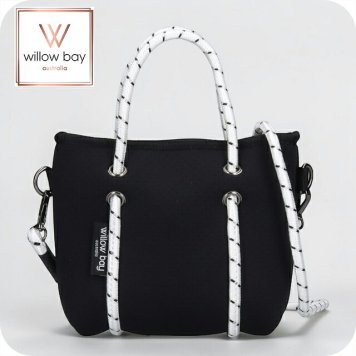ウィローベイ ショルダーバッグ レディース ブランド WILLOWBAY ブティックタイニー マザーズバッグ  2WAY BLACK