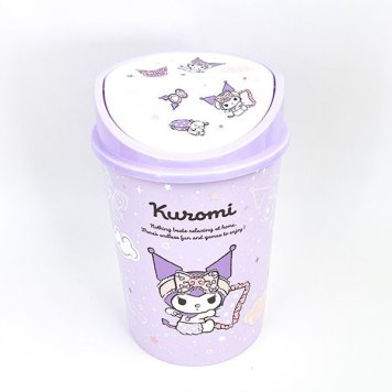 サンリオ クロミ フタ付きダストボックス ゴミ箱 インテリア パープル
