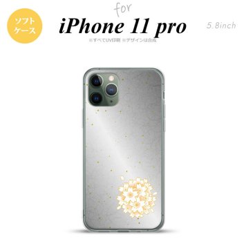 iPhone11Pro iPhone11 Pro スマホケース ソフトケース 和柄 サクラ 黒 メンズ レディース nk-i11p-tp1273