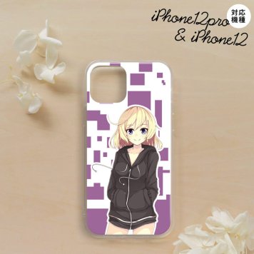 iPhone12/iPhone12pro iPhone12 / iPhone12pro スマホケース ソフトケース 女の子 A 紫 メンズ レディース nk-i12-tp1324
