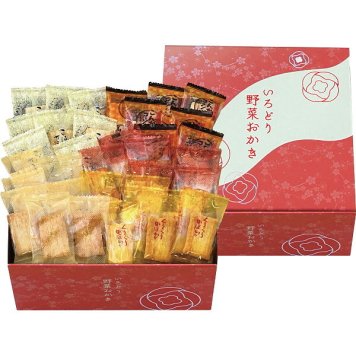 いろどり野菜おかき [26-7587-041] IR-3M おかき せんべい 和菓子 詰め合わせ ミックス 野菜おかき 個包装 国産もち米使用 贈り物 お祝い お返し 内祝い 出産 結婚 快気 プレゼント ギフト