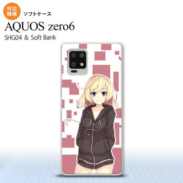 SHG04 SHG04 ZERO6 AQUOS zero6 スマホケース ソフトケース 女の子 A ピンク メンズ レディース nk-zero6-tp1322
