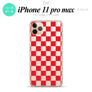 iPhone11ProMax iPhone11pro max スマホケース ハードケース スクエア 赤 メンズ レディース nk-i11pm-033