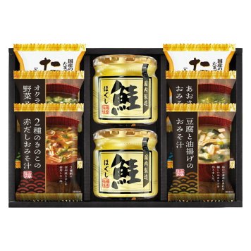 夏の贈り物お中元 海味彩 フリーズドライ&鮭ほぐし バラエティセット たまごスープ（6.4g）･鮭ほぐし（50g）×各2、とうふと油揚げのおみそ汁･2種のきのこの赤だしおみそ汁･あおさとわかめのおみそ汁･オクラ入ねばねば野菜スープ×各1