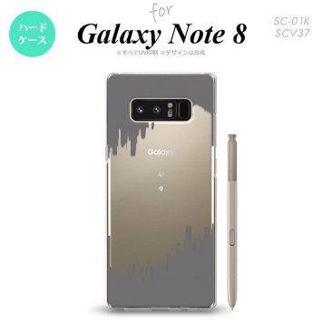 【SC01K】【スマホケース/スマホカバー】【ギャラクシー ノート8】SC01K スマホケース Galaxy Note8 SC-01K カバー ギャラクシー ノート8 イラストデザイン（B） グレー nk-sc01k-195【メール便送料無料】
