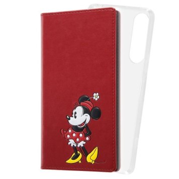 Xperia 5 IV 『ディズニーキャラクター』/手帳型 FLEX CASE ポップアップ/ミニーマウス ※送料無料(ポスト投函)