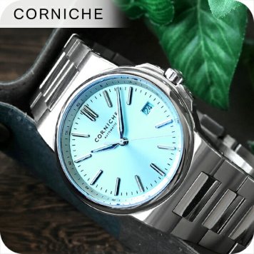コーニッシュ ラ グランデ コーニッシュ 自動巻き 腕時計 ブランド メンズ CORNICHE 98107 アナログ アイスブルー