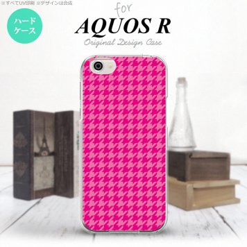 【SH03J】【スマホケース/スマホカバー】【アクオス R】SH03J スマホケース AQUOS R SH-03J カバー アクオス R 千鳥柄 ピンク nk-sh03j-901【メール便送料無料】