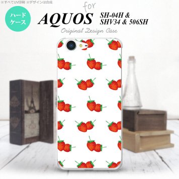 【SH04H】【スマホケース/スマホカバー】【アクオス ゼータ】SH04H スマホケース AQUOS ZETA SH04H カバー アクオス ゼータ 苺・イチゴ  nk-sh04h-042【メール便送料無料】