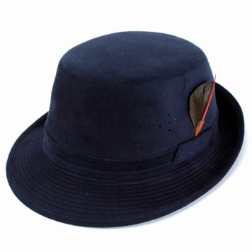 ボルサリーノ ハット 帽子 メンズ アルペンハット スエード調人工皮革 収納可 borsalino ネイビー 大きいサイズ 秋冬用 秋冬商品 ぼうし 秋物 冬物 通販 楽天 父の日