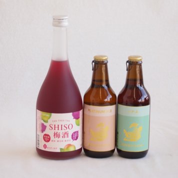 鍛高譚とクラフトビール3本セット(合同酒精鍛高譚の梅酒12度(北海道) 金しゃちビールプラチナエール(愛知県) 金しゃちビールIPA(愛知県)) 720ml×1本 330ml×2本