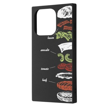 iPhone 15 Pro / オリジナル / ソフトケース KAKU / ハンバーガー ※送料無料(ポスト投函)