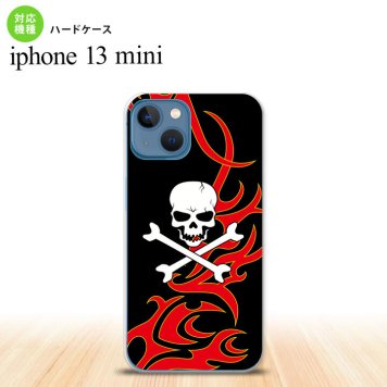 iPhone13mini iPhone13 mini ケース ハードケース ドクロ 白 赤 黄  nk-i13m-873