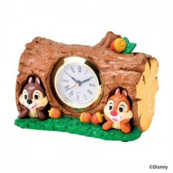 ディズニー 置時計 チップ＆デール 置き時計 ミニ 卓上 玄関 デスク キャラクター かわいい おしゃれ フィギュア ギフト SDD-2201 セトクラフト