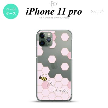 iPhone11Pro iPhone11 Pro スマホケース ハードケース ハニー クリア ピンク メンズ レディース nk-i11p-1687