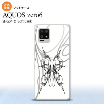 SHG04 SHG04 ZERO6 AQUOS zero6 スマホケース ソフトケース ピンスト 白 黒 メンズ レディース nk-zero6-tp1248