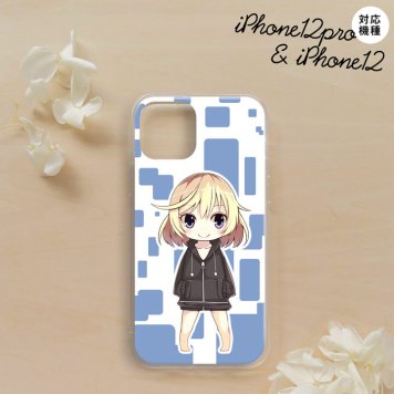 iPhone12/iPhone12pro iPhone12 / iPhone12pro スマホケース ソフトケース 女の子 C 青 メンズ レディース nk-i12-tp1338