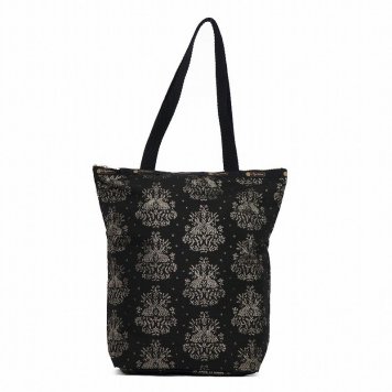 レスポートサック LeSportsac トートバッグ DAILY TOTE 2432 F002 デイリートート CARROT GOLD キャロットゴールド ブラック系 ショルダーバッグ 新品