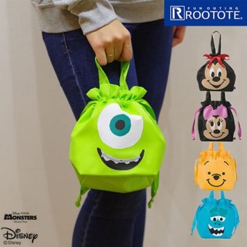 Rootote ルートート トートバッグ 通販 サイドポケット Theermo Keeper SACK サーモキーパー　サック DISNEY ディズニー 保冷 軽い 巾着 ランチバッグ