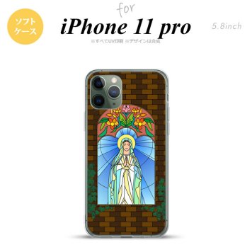iPhone11Pro iPhone11 Pro スマホケース ソフトケース マリア様 茶 メンズ レディース nk-i11p-tp1501