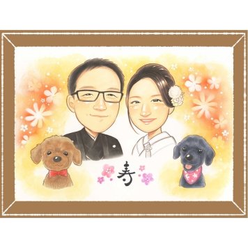 結婚式の記念に、プロの職人が描く似顔絵はいかがですか。初めての似顔絵注文でも安心です。 似顔絵 結婚式 プレゼント 名入れ 手描き 贈り物 ギフト 結婚式 ブライダル 婚礼 記念 ウェディング 新婦 新郎 両親 カップル 修正無料 下書き確認 名入れ 喜ばれる 実績多数 親孝行 宝物 ウェディング 思い出 一生もの 結婚式 お祝い返し 百寿祝い ホワイトデー 大量注文 古希祝い オーダーメイド