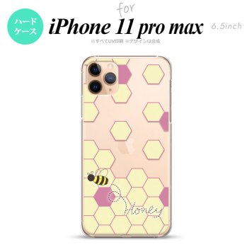 iPhone11ProMax iPhone11pro max スマホケース ハードケース ハニー クリア 紫 メンズ レディース nk-i11pm-1683