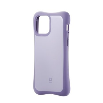 エレコム iPhone12 iPhone12 Pro ケース カバー 耐衝撃 横向き TPU 持ちやすい ホールド感アップ シンプル パープル PM-A20BHVHH3PU