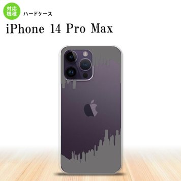 iPhone14 ProMax iPhone14 Pro Max スマホケース 背面ケース ハードケース ホラー グレー 2022年 9月発売 nk-i14pm-195