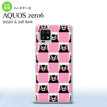 SHG04 SHG04 ZERO6 AQUOS zero6 スマホケース ハードケース くまモン スクエア ピンク メンズ レディース nk-zero6-km21