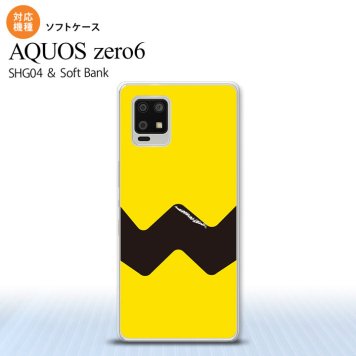 SHG04 SHG04 ZERO6 AQUOS zero6 スマホケース ソフトケース ギザギザ 黄 黒 メンズ レディース nk-zero6-tp191