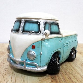 貯金箱 おしゃれ マネーバンク ヴィンテージ ピックアップトラック オールディーズ  車 オブジェ コインバンク 水色 ビンテージ アンティーク おもちゃ アメリカン 雑貨 置物 レトロ 男の子 かわいい
