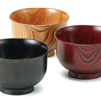山中塗　欅汁椀（三色揃） インテリア 漆器 盆 カタログギフト 景品 粗品