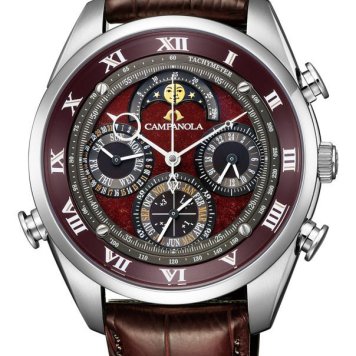 カンパノラ CAMPANOLA シチズン 正規メーカー延長保証付き CITIZEN AH4081-17W グランド コンプリケーション 深緋（こきあけ） 漆塗り文字板 国内正規品 腕時計