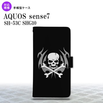sense7 sense7 手帳型スマホケース カバー ドクロ 2022年 11月発売 nk-004s-sens7-dr513