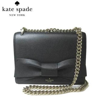 ケイト・スペード ブティック kate spade ショルダーバッグ PXRU8442 marci / olive drive レザー リボン チェーンショルダー (001)black：ブラック 