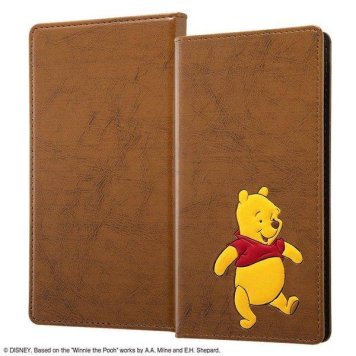 『ディズニーキャラクター』/汎用手帳型ケース FLEX Mサイズ ポップアップ/『プー』 ※送料無料(ポスト投函)