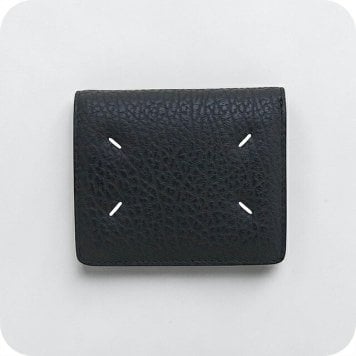 メゾンマルジェラ MAISON MARGIELA 二つ折り財布 二折財布 S56UI0140P4455T8013 メンズ レディース BLACK ブラック