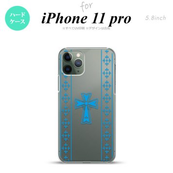iPhone11Pro iPhone11 Pro スマホケース ハードケース ゴシック クリア 水色 メンズ レディース nk-i11p-1006