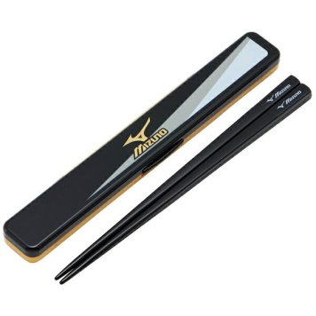 MIZUNO 18 音のならない箸・箸箱セット 箸19.5cm ※送料無料(ポスト投函)