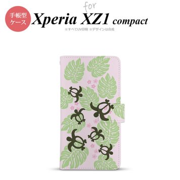 【手帳型 スマホ カバー ケース】【SO02K】【エクスペリア XZ1】手帳型 ケース SO-02K スマホ カバー Xperia XZ1 Compact エクスペリア ホヌ・小 ピンク nk-004s-so02k-dr1466【メール便送料無料】