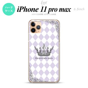 iPhone11ProMax iPhone11pro max スマホケース ハードケース 王冠 紫 メンズ レディース nk-i11pm-1455