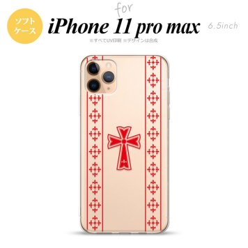 iPhone11ProMax iPhone11pro max スマホケース ソフトケース ゴシック クリア 赤 メンズ レディース nk-i11pm-tp1007